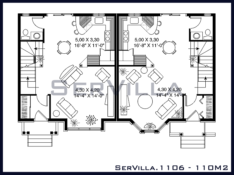 110 m2 Çelik Konstrüksiyon Villa Modeli 6