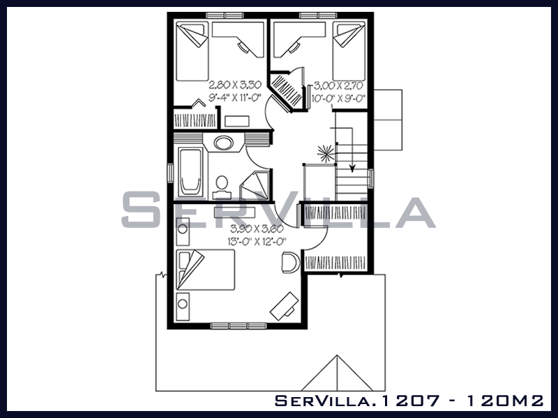 120 m2 Çelik Konstrüksiyon Villa Modeli 7