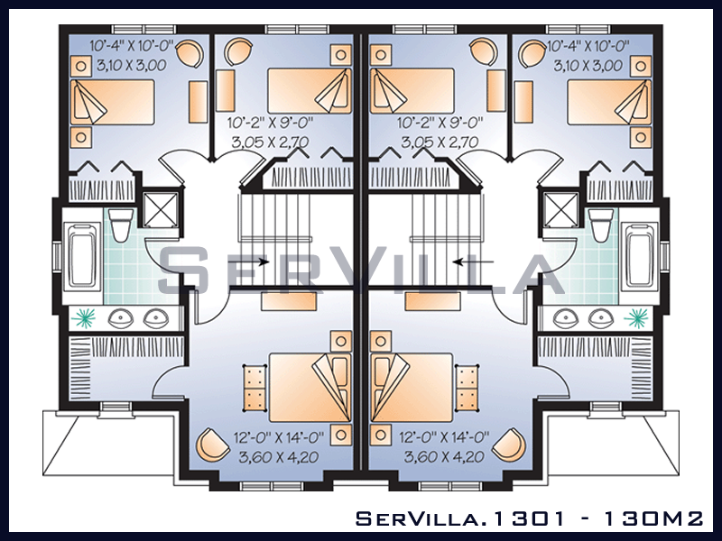 130 m2 Çelik Konstrüksiyon Villa Modeli 1