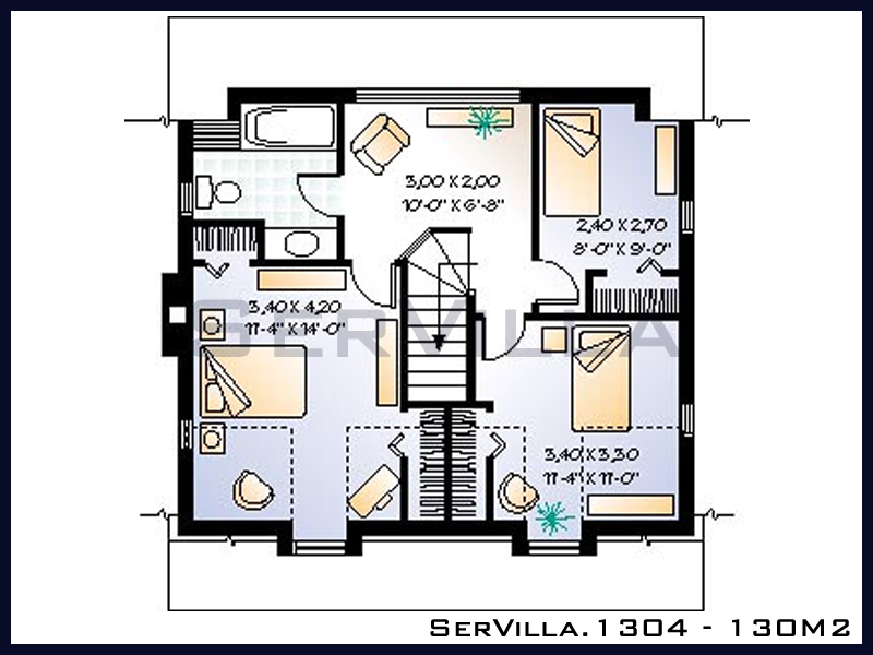 130 m2 Çelik Konstrüksiyon Villa Modeli 4