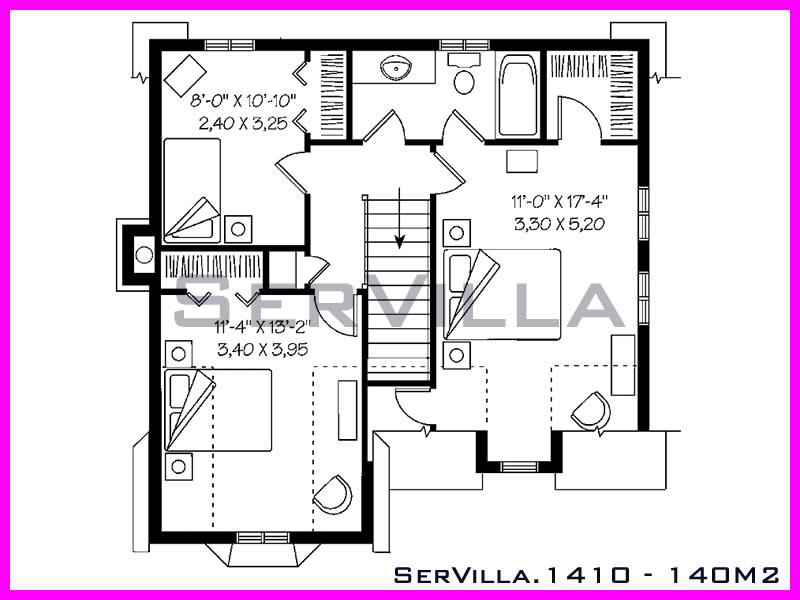 140 m2 Çelik Konstrüksiyon Villa Modeli 10