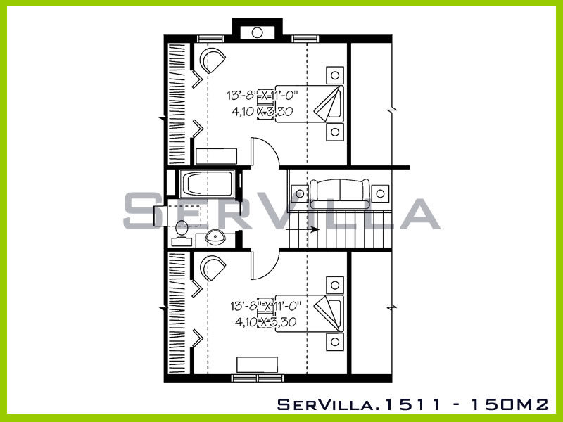 150 m2 Çelik Konstrüksiyon Villa Modeli 11