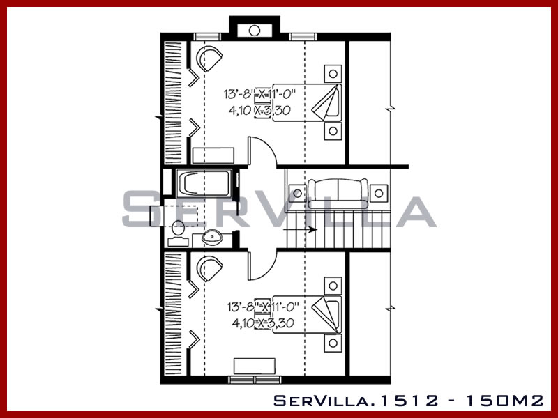 150 m2 Çelik Konstrüksiyon Villa Modeli 12