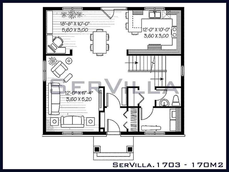 170 m2 Çelik Konstrüksiyon Villa Modeli 3