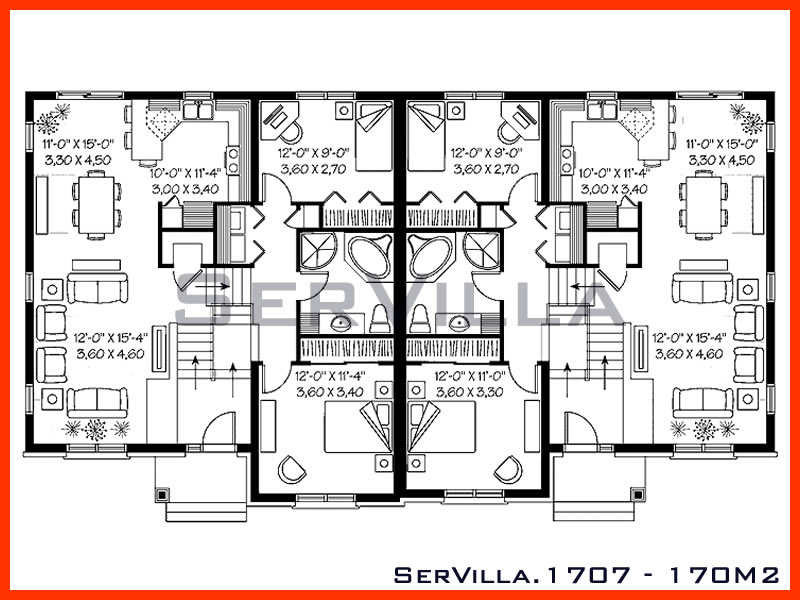 170 m2 Çelik Konstrüksiyon Villa Modeli 7