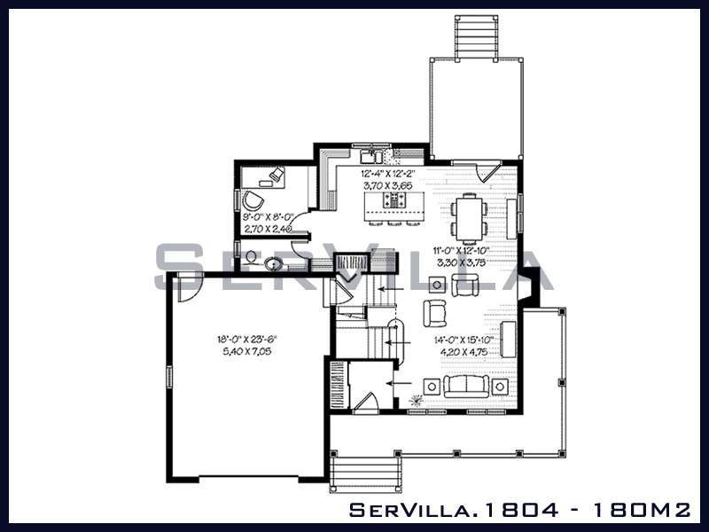 180 m2 Çelik Konstrüksiyon Villa Modeli 4