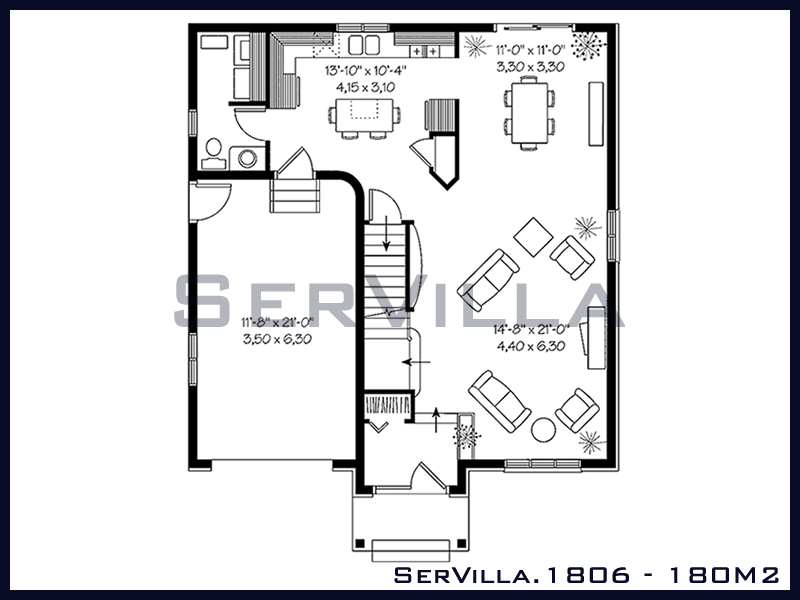 180 m2 Çelik Konstrüksiyon Villa Modeli 6