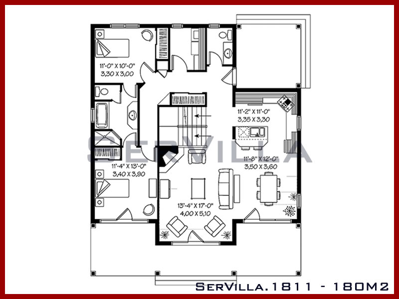 180 m2 Çelik Konstrüksiyon Villa Modeli 11