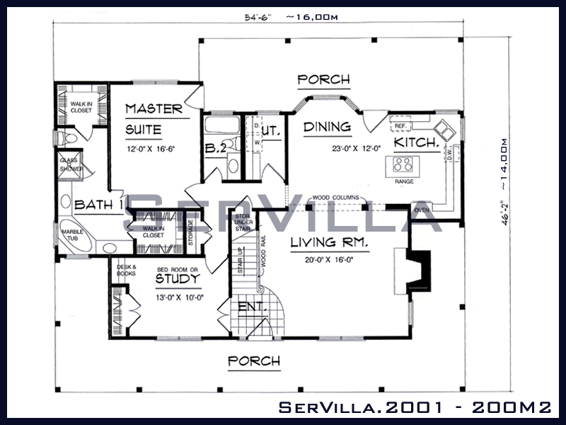 200 m2 Çelik Konstrüksiyon Villa Modeli 1