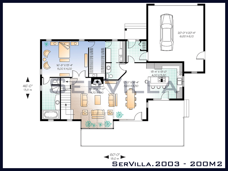 200 m2 Çelik Konstrüksiyon Villa Modeli 3