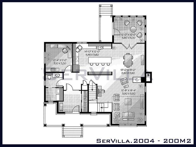 200 m2 Çelik Konstrüksiyon Villa Modeli 4