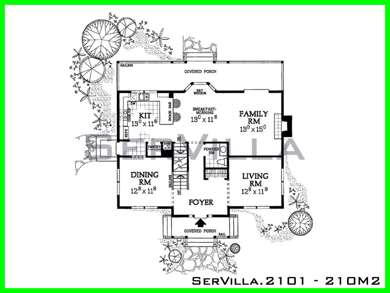 210 m2 Çelik Konstrüksiyon Villa Modeli 1