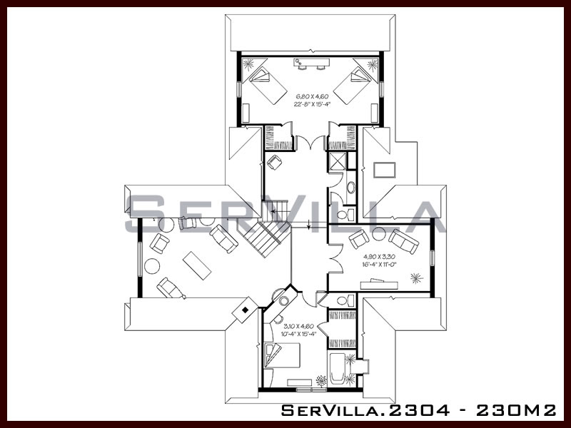 230 m2 Çelik Konstrüksiyon Villa Modeli 4