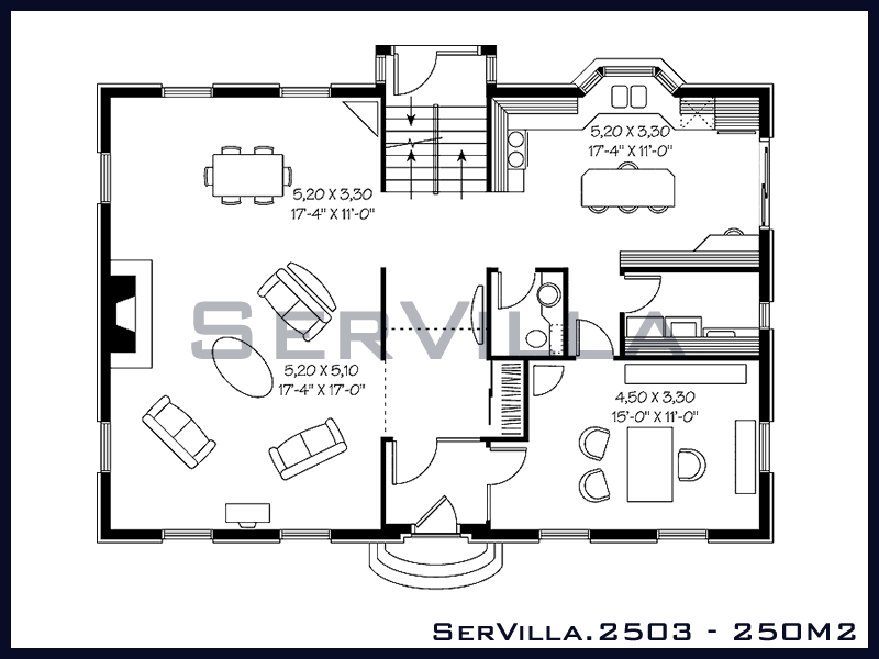 250 m2 Çelik Konstrüksiyon Villa Modeli 3