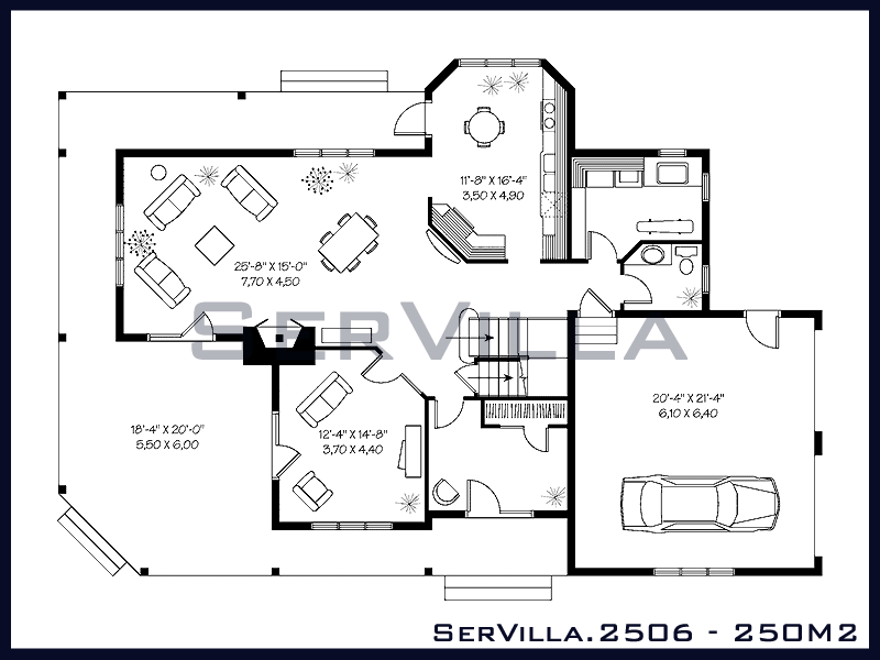 250 m2 Çelik Konstrüksiyon Villa Modeli 6