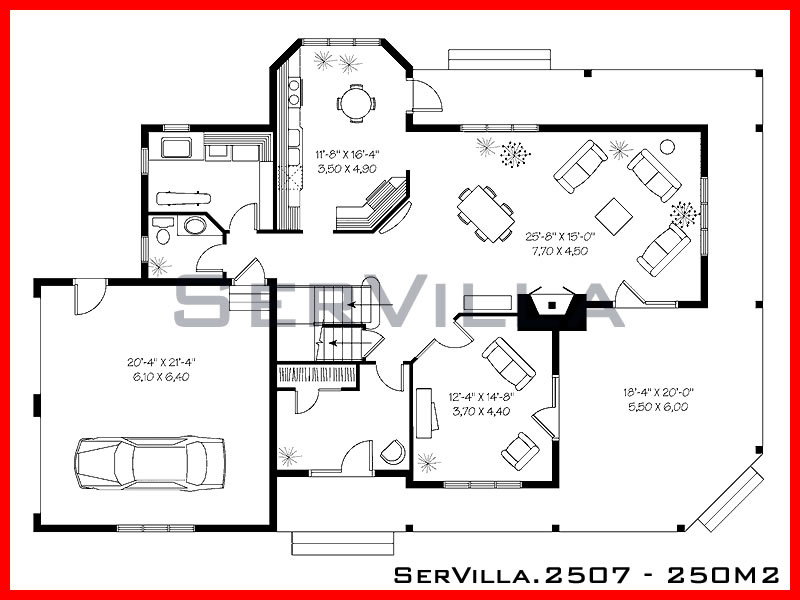 250 m2 Çelik Konstrüksiyon Villa Modeli 7