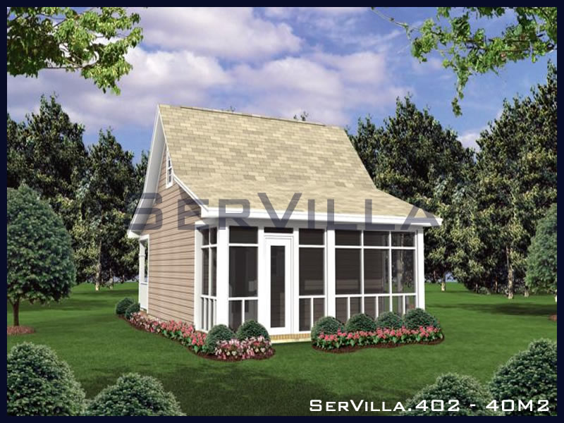 40 m2 Çelik Konstrüksiyon Villa Modeli 2