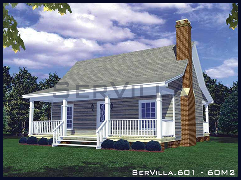 60 m2 Çelik Konstrüksiyon Villa Modeli 1