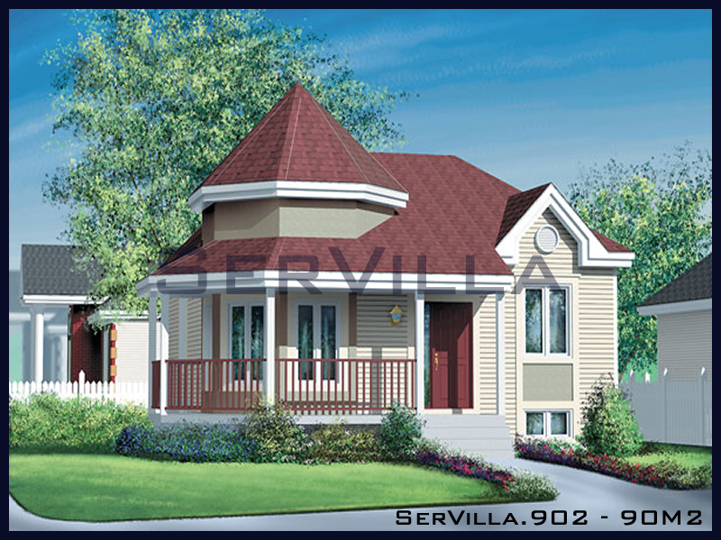 90 m2 Çelik Konstrüksiyon Villa Modeli 2